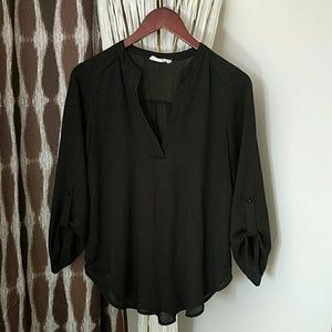 Lush black flowy top